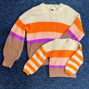 Mommy and me matching sweaters